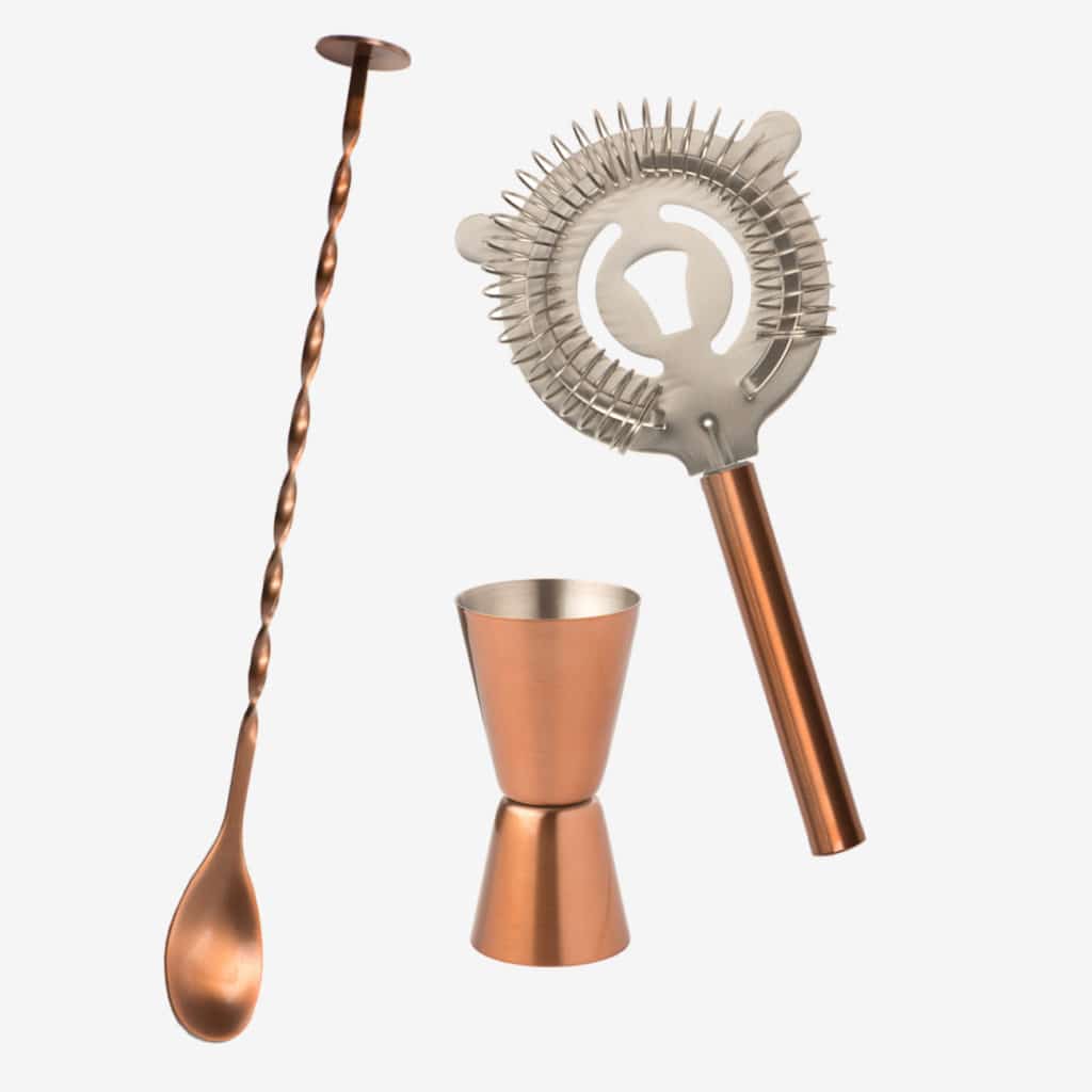 Classic Cocktail Kit Jigger/Spoon/Strainer Stuff for the Kitchen