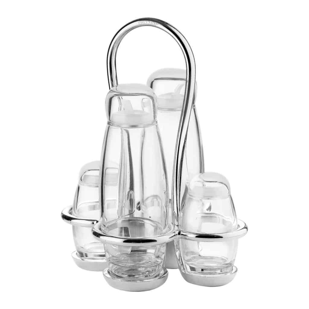Guzzini 4 Pieces Cruet Set And Stand Stuff for the Kitchen