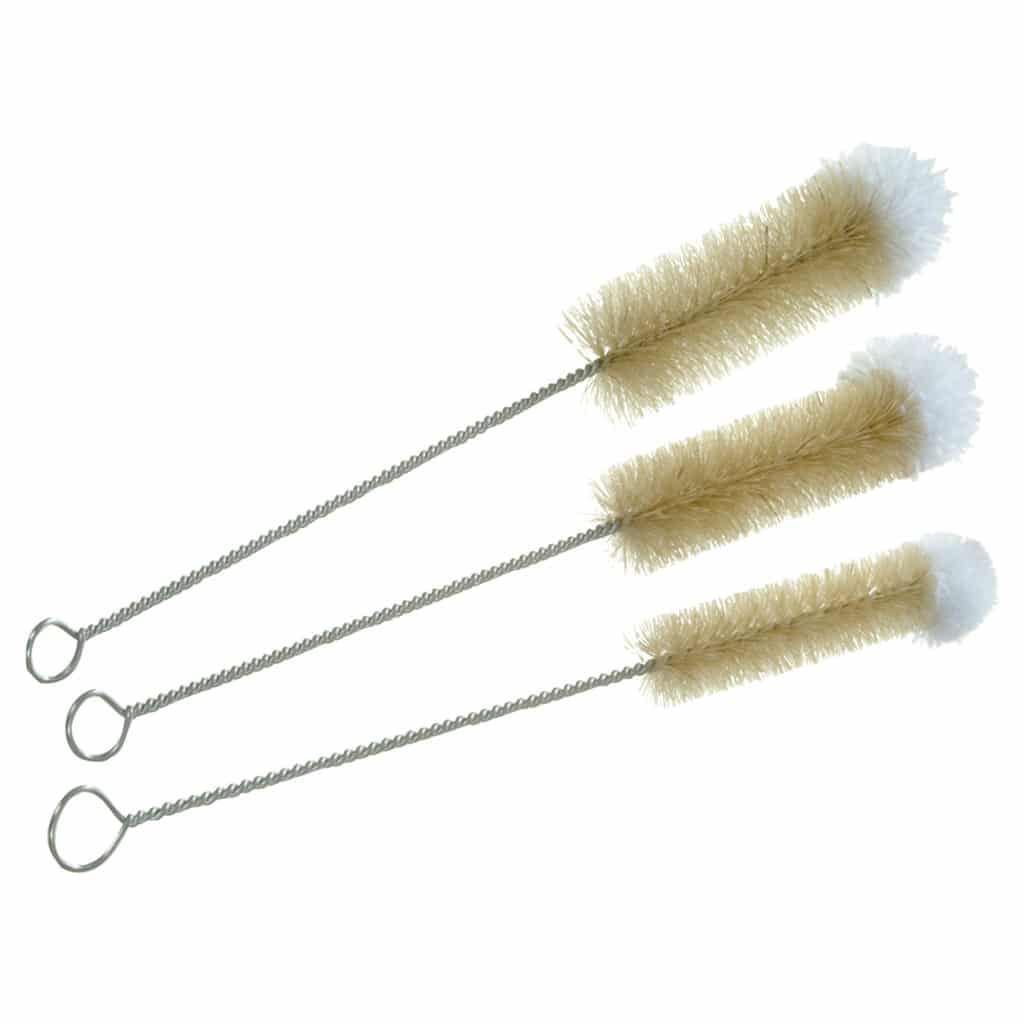 Set of 3 Bendable Bottle Brushes w/ Cotton Ball Tips Stuff for the