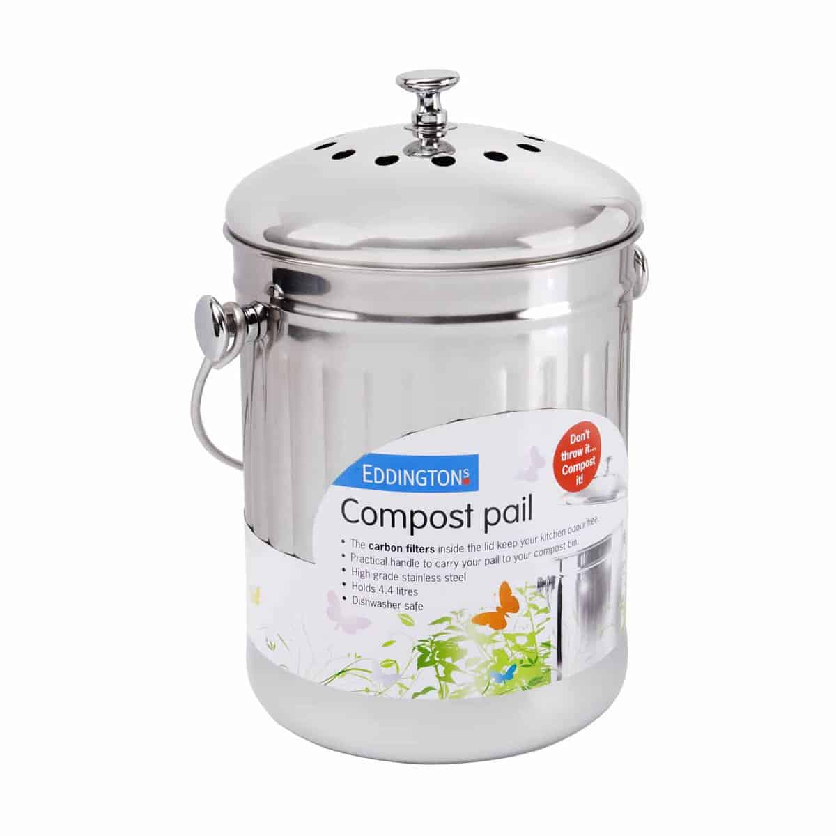 eddingtons-kitchen-compost-pail-4.4l.jpg Eddingtons Kitchen Compost Pail - 4.4L - Image 1