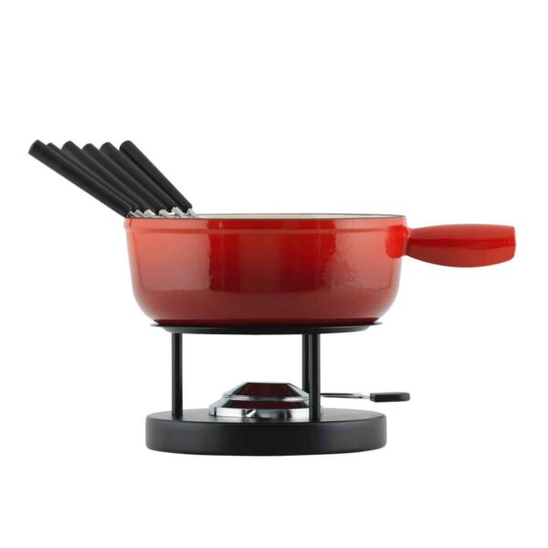 Kuhn Rikon Cheese Fondue Set Red 24 cm - Image 2