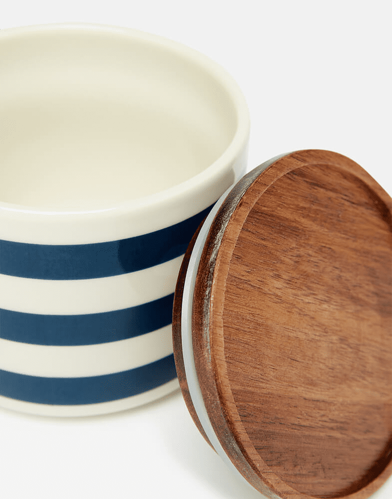Joules Brightside Medium Storage Canister Stripes Stuff for the Kitchen