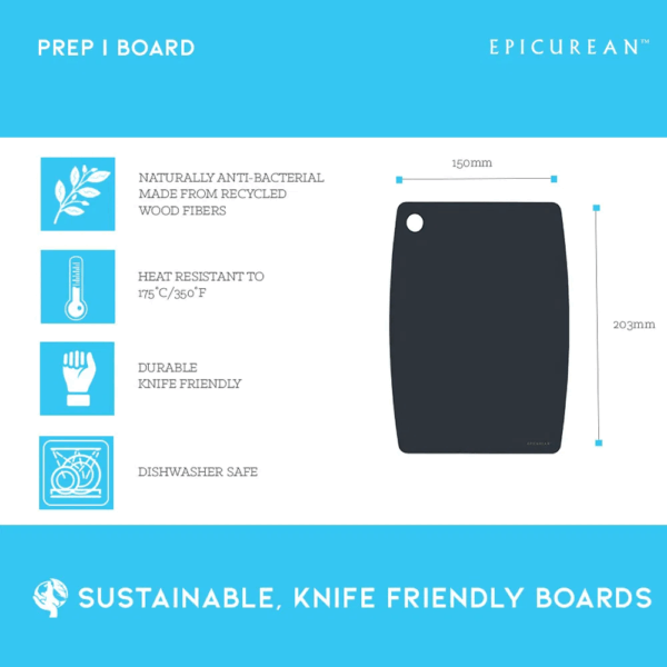Epicurean Prep Board Slate 20×15 cm - Image 2