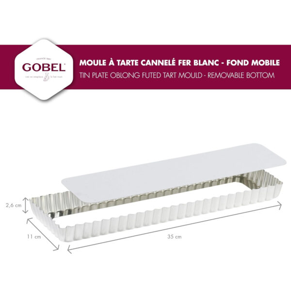 Gobel Rectangular Tart Mould 35 × 11 cm - Image 3