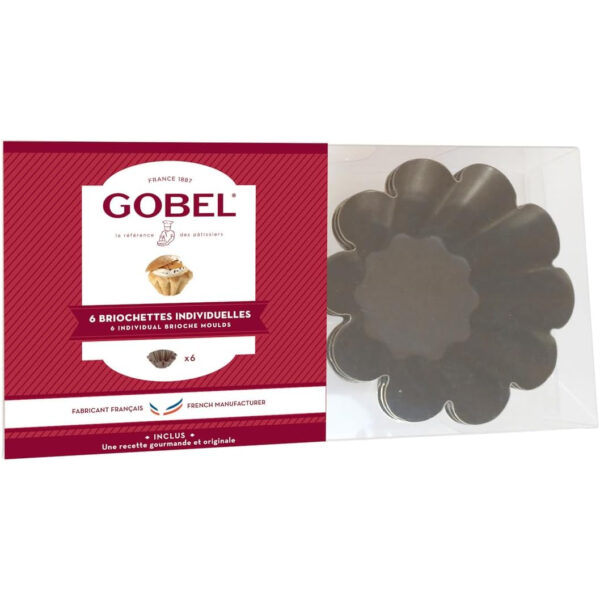 Gobel Set of 6 Mini Brioche Moulds - 8cm - Image 3