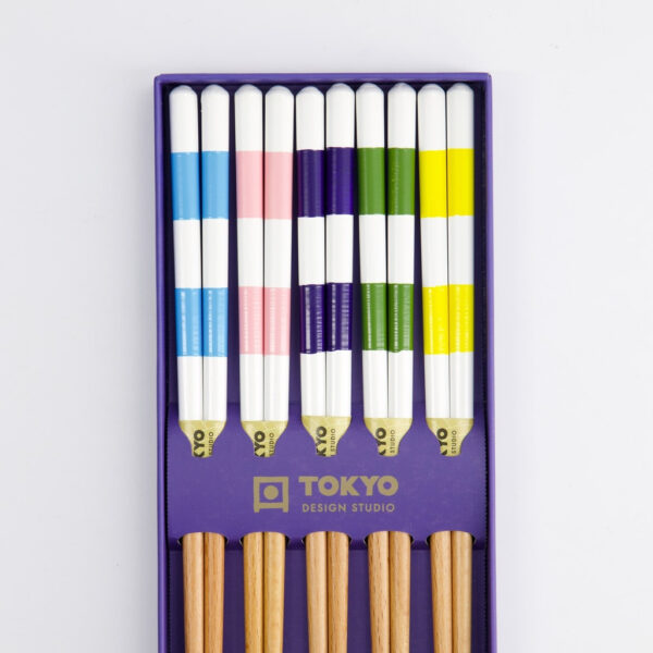 Tokyo Design Studio Chopstick Giftset – 5 Pairs Square - Image 2
