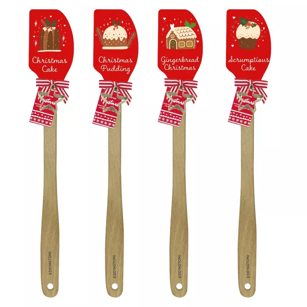 eddingtons-scrumptious-christmas-spatula-star-5055922013657-84062.webp Eddingtons Christmas Spatula & Star Cookie Cutter Set - Image 1