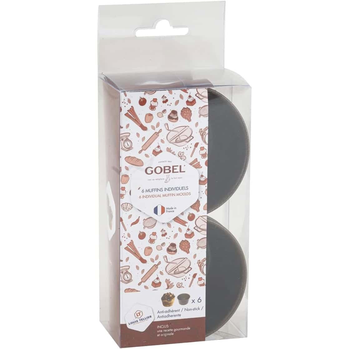 gobel-box-of-6-muffin-moulds-3075302965125-296512-1.jpg Gobel Muffin Mould Set of 6 - Image 1
