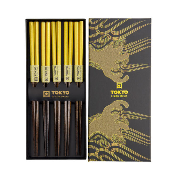 Tokyo Design Studio Chopstick Gift Set - Gold - Image 3