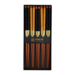 Tokyo Design Studio Wooden Chopstick Gift Set - Gold Umbrella - Image 4