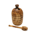 Olivewood Honey Pot & Dipper - Image 2