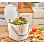 Snips Kitchen Compost Bin 3L - White - Image 6
