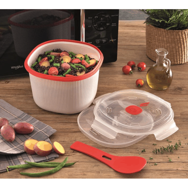 Snips Microwave Rice Cooker 2.7L - White - Image 6