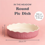 Mason Cash In The Meadow Pink Pie Dish 23cm - Image 3