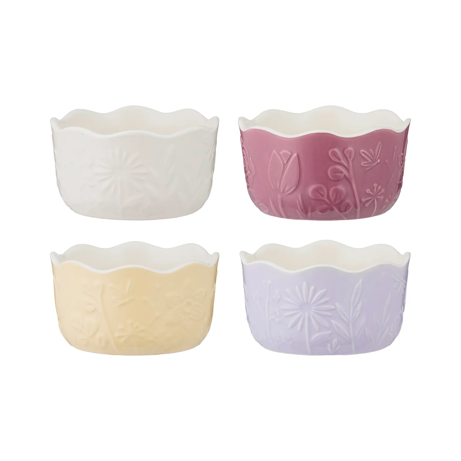 mason-cash-in-the-meadow-set-4-ramekins-dip-dish-10.5cm-2002.292.png Mason Cash Set of 4 Ramekins - In The Meadow - Image 1