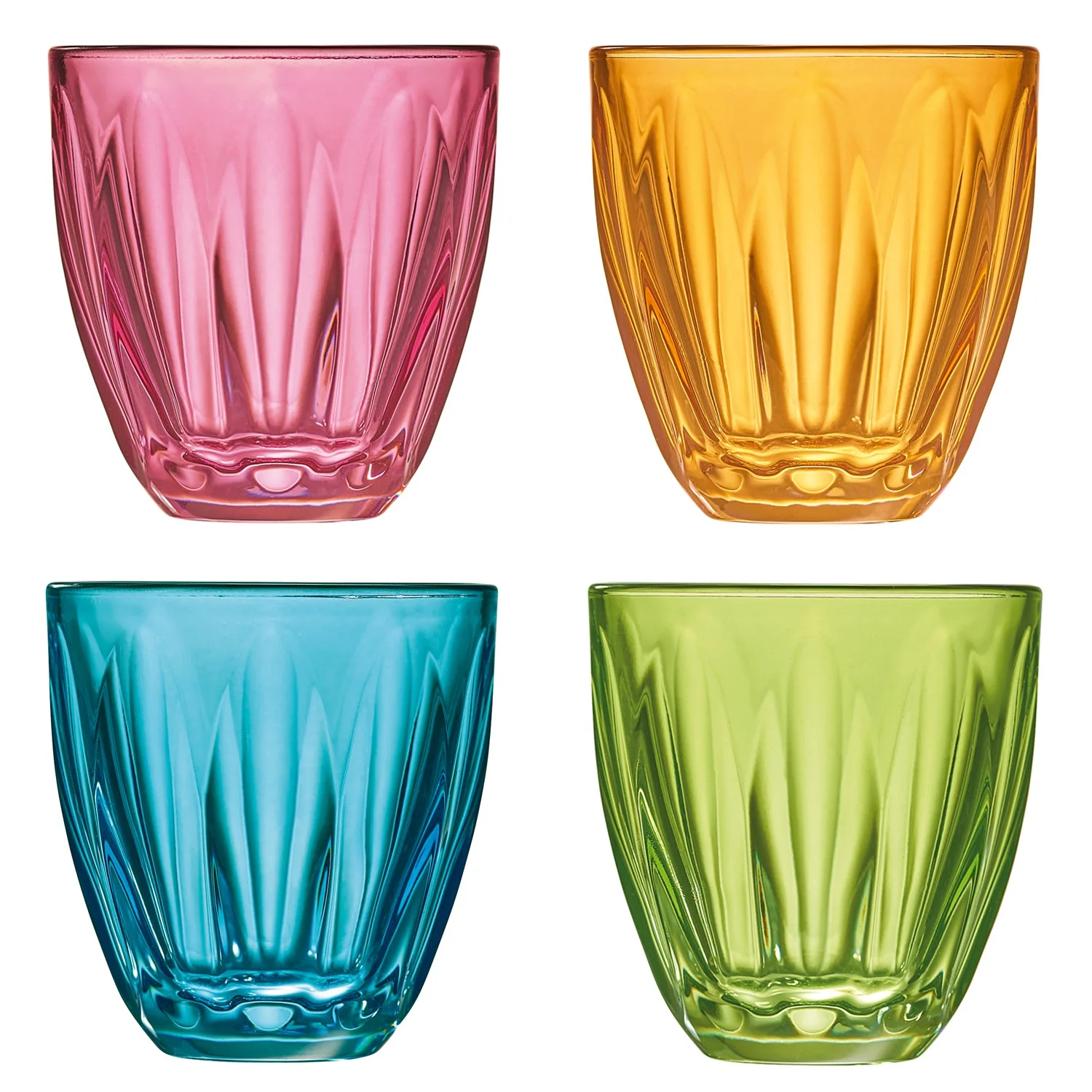 la-rochere-lily-tumbler-set-of-4-colours-25cl-3232870340017-4.png La Rochère Lily Tumblers Set of 4 - Image 1